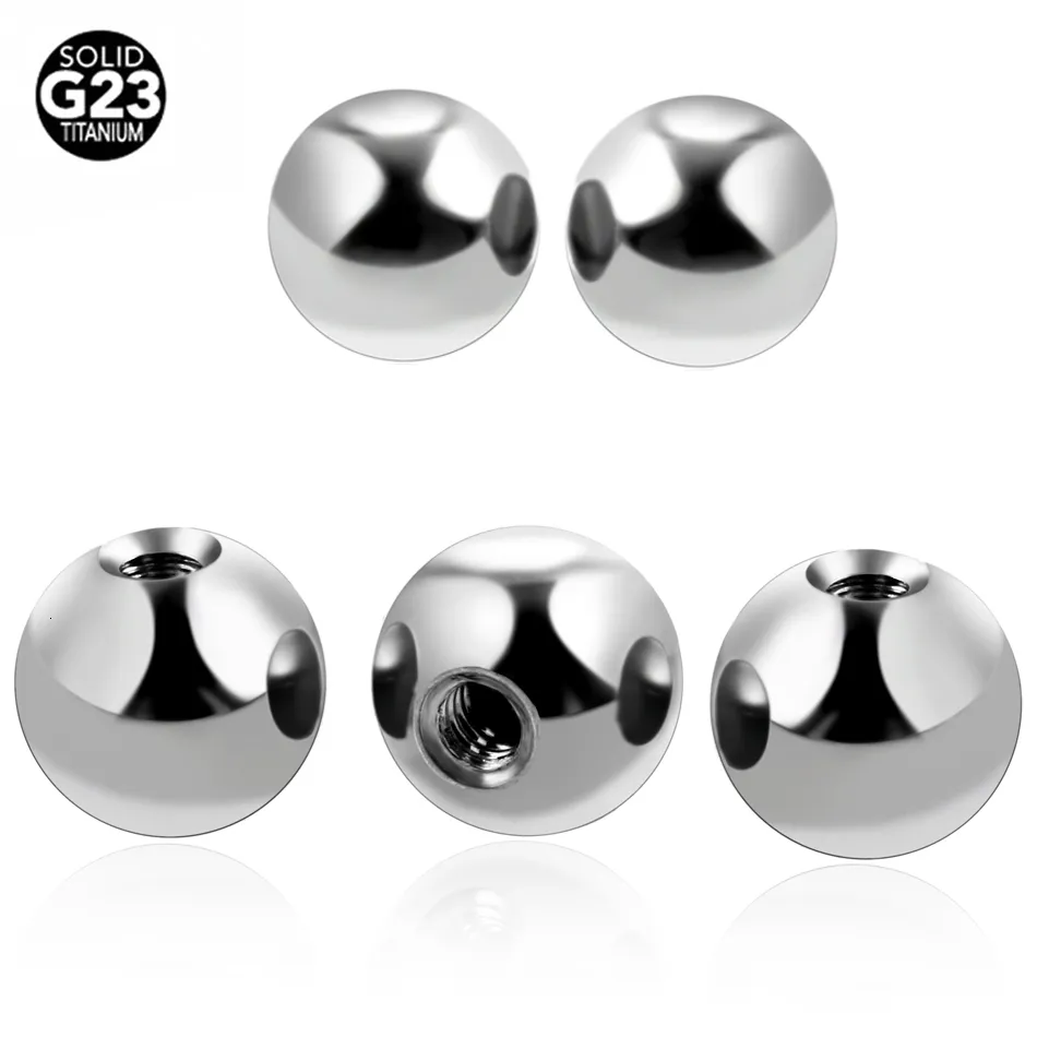 Tepelringen 50 -pcslot 16 g 14g schroefballen accessoires body sieraden lip pircings wenkbrauw piercings brancard 230626