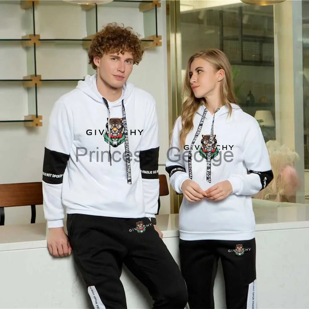 Herrspårsutrymmen Överkläder Vinter Luxury Tyg Herrträning Tracksuit Sweatshirt Pant 2st Set Vandring Running Sports Suit Male Trackwear Outfits X0627