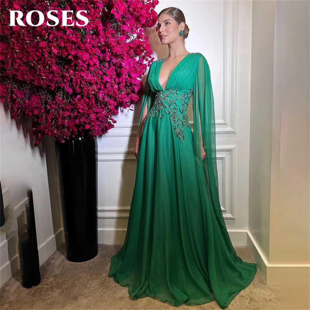 Urban Sexy Dresses Green Beach Evening Embily Charming Prom Dress Chiffion Party For Woman Custom Made Vestidos de Noche 230627