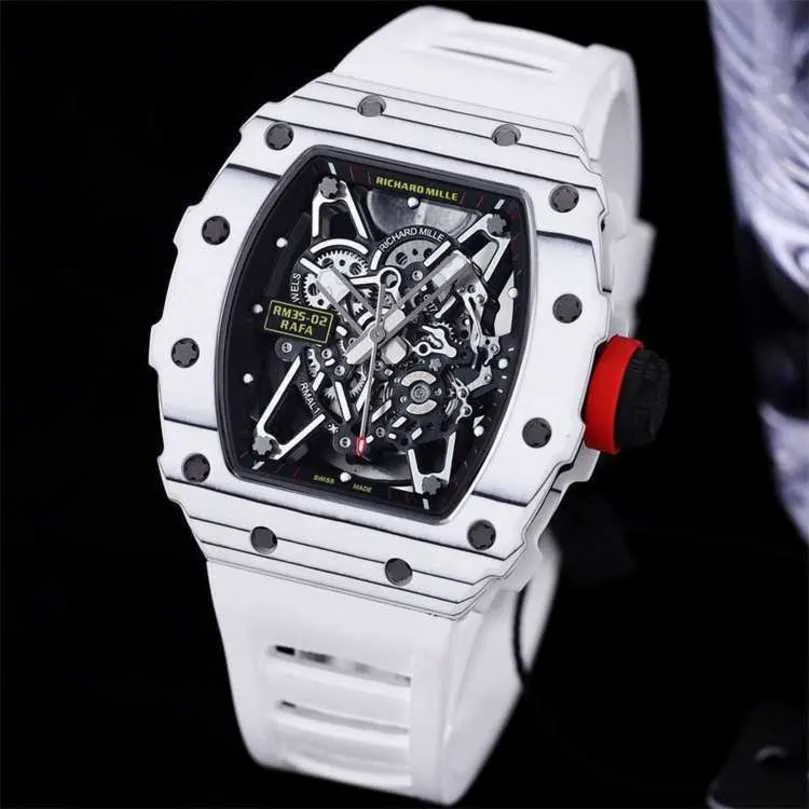 Montres originales Richardmille Montres-bracelets mécaniques automatiques Haute couture Sports de plein air Montre Affaires Loisirs Rm35-02 Montre automatique Bande Montre pour hommes JUXU