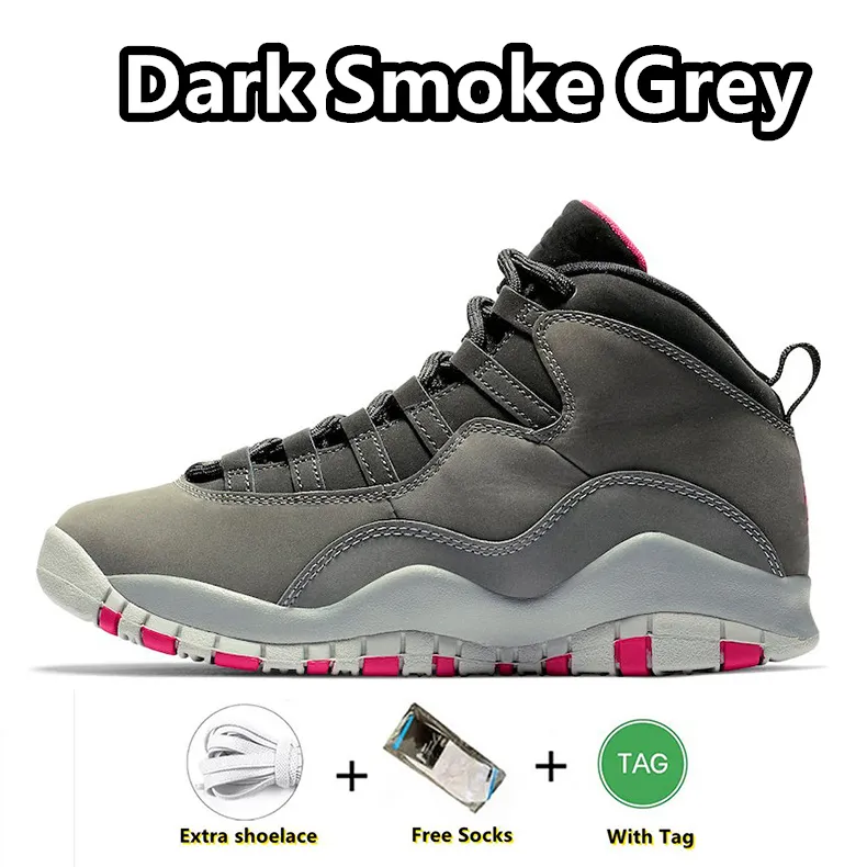 Mens 10 10s Basketball Shoes Cool Grey Dark Smoke Ember Fusion Red