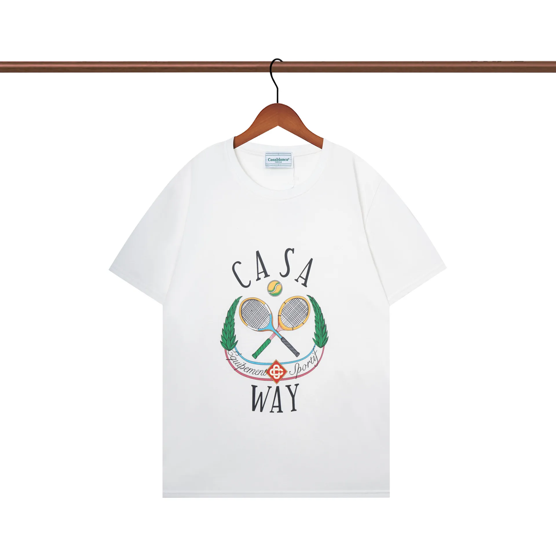 T-shirts pour hommes T-shirts de créateurs pour hommes T-shirt de luxe pour hommes Casablanca Chemise de luxe pour hommes Top surdimensionné Tee Casablanc Chemise Casa Blanca Vêtements Mode Été ONMZ