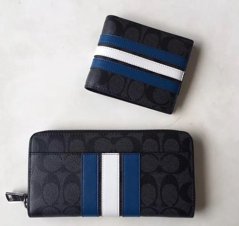 26072 26070 Varsity Stripe Men Women Long Short Wallet Purse Dompet Lelaki Wanita