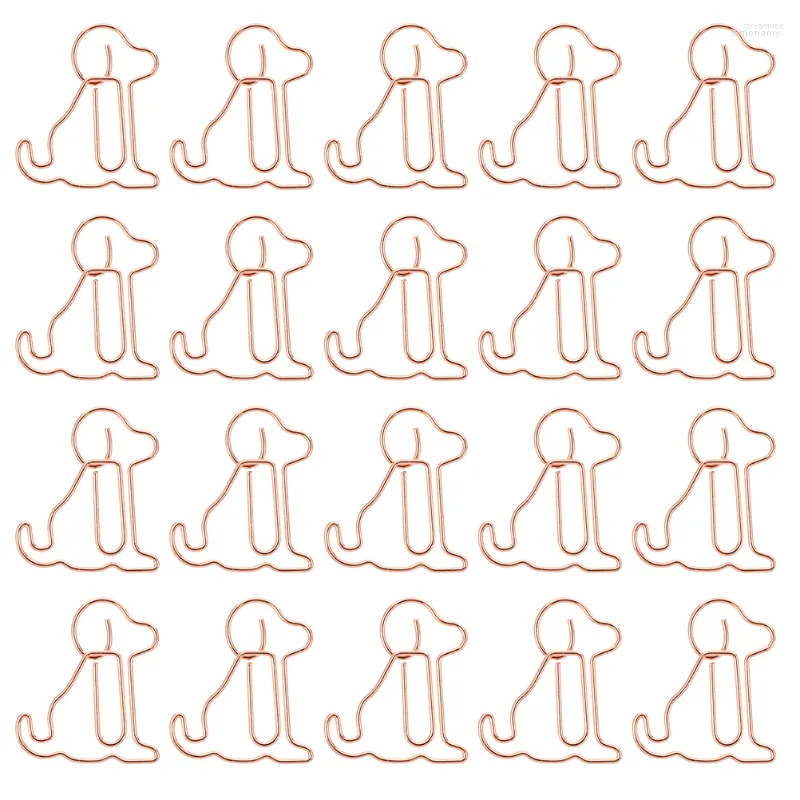 Broches Clips Trombone Marquage Signet Trombone Chien Bureau Animal Fournitures Trombones Pince École En Forme De Métal Chiot Dessin Animé Mignon