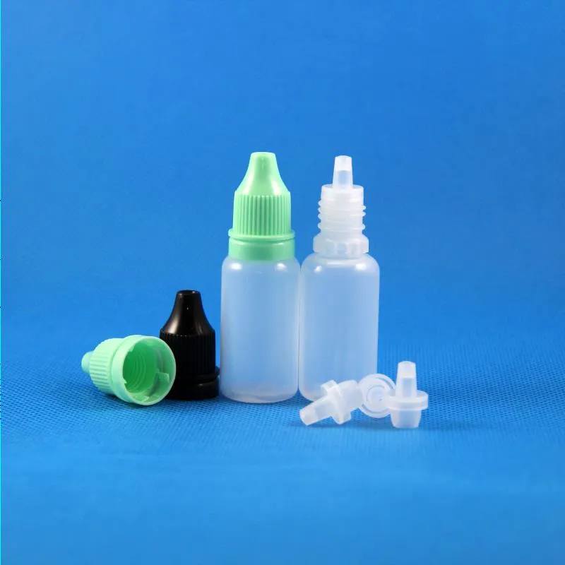 100 Pcs 1/2 OZ 15ML Plastic Dropper Bottles Tamper Proof Thief Evidence Liquid E CIG Liquid OIL Juice 15 mL Omwxn