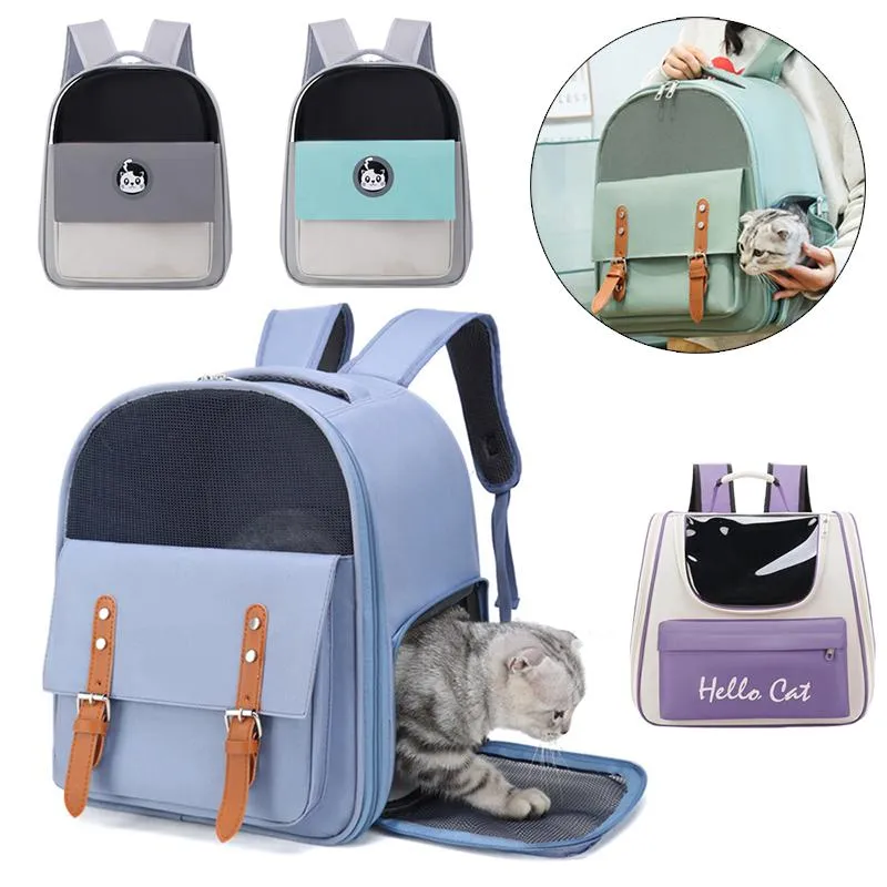 Kinderwagens Zomer Kat Rugzak Mode Ademend Huisdier Draagtassen voor Katten Kitten Ragdoll Huisdieren Outdoor Benodigdheden Accessoires Mochila Gato