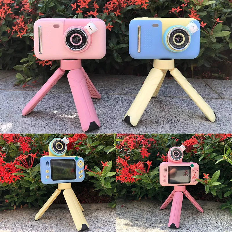 Fotocamere giocattolo Fotocamera digitale per bambini Giocattoli Schermo IPS da 20 pollici Videocamera HD 1080P Rotazione di 180 gradi Videoregistratore portatile Regalo per bambini 230626