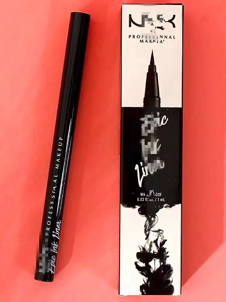 NYXs Epic Ink Liner nyxs Black Eyeliner Pencil Long lasting Headed Makeup Liquid Black Color Eye Liner Waterproof Cosmetics Long Lasting 1ml Migliore qualità