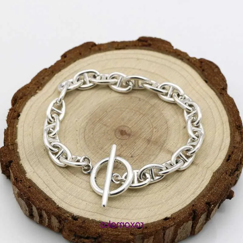 العلامة التجارية مصمم H Home Bracelets Online Shop Enloy Corean الإصدار TrendSetter غير رسمي ومتعدد الاستخدامات 925 Sterling Silver O Bracelet Sunshine Me مع مربع الهدايا 1I8K