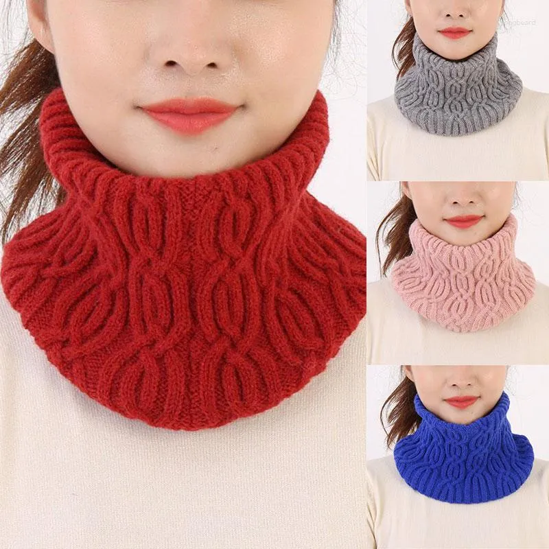Scarves Unisex Turtleneck Wool Knit Fake False Collar Pullover Neck Guard Thick Warm Detachable Scarf Women's Winter Windproof Snood