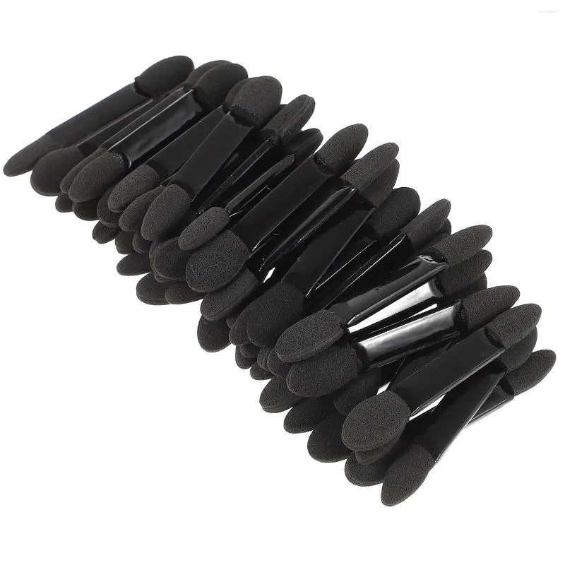 Pinceaux de maquillage Ensemble de pinceaux éponge pour fard à paupières 50pcs Applicateur de fard à paupières Applicateurs double face