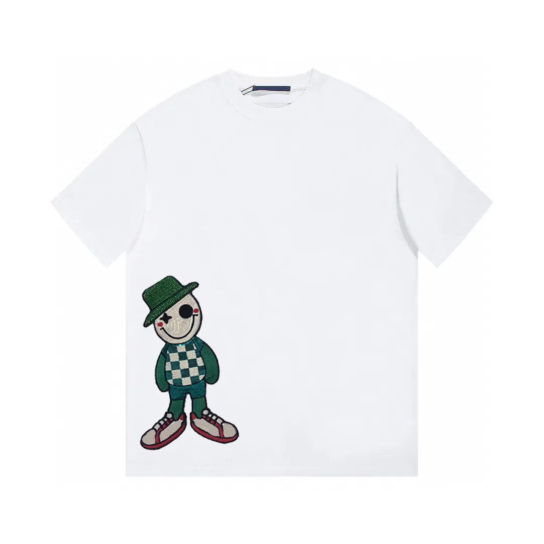 23SS NEW Woman Men's T-Shirts High End Classic Clown Doll Embroidery Tee Catwalk Summer Limited Beach Breatable Street Fashion Cospahylsa TJAMMTX325