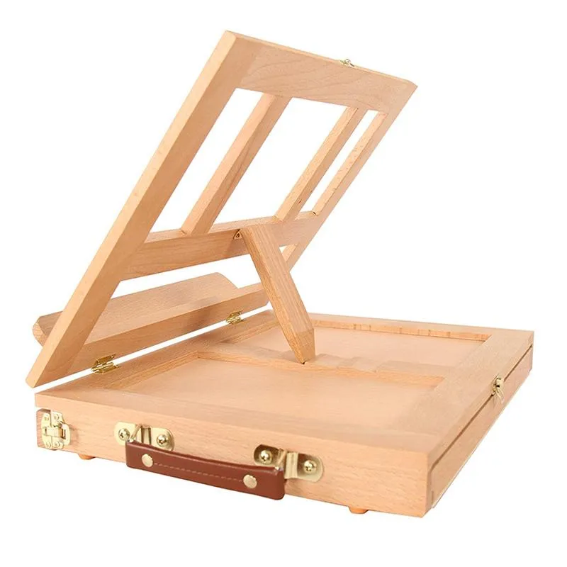 Clipboards Wood Table Easels for Painting Artist Kids Drawer Box Portable Desktop Laptop Accessories Suitcase Paint Hardware Art Supplies