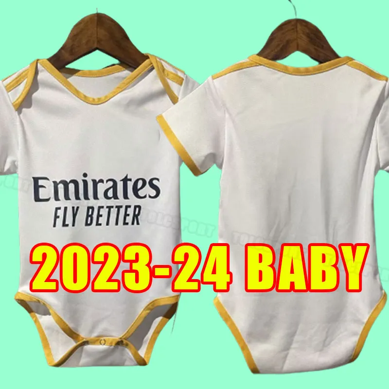 BÉBÉ 2023 2024 Maillots BENZEMA du Real Madrid VINI JR MODRIC Camavinga 23 24 Tchouameni Asensio KROOS Rudiger Kids Kits complets BELLINGHAM INFANT loin troisième