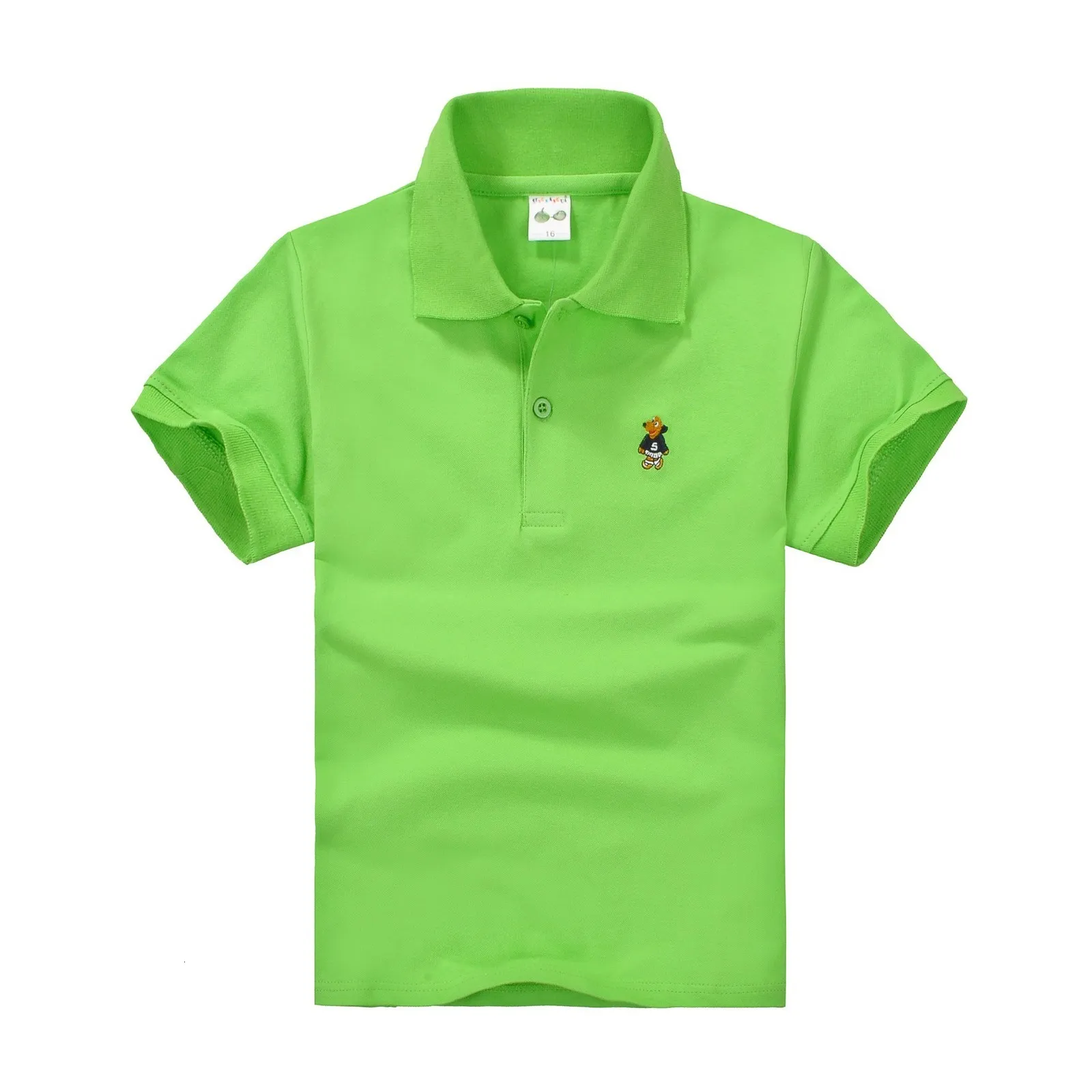 Polos Kids Polo Shirt Abbigliamento per bambini per neonati Top sportivi Fashion Patchwork Boy T Shirt 3 4 5 6 7 8 9 10 11 12 13 14 anni 230626