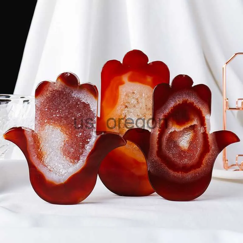 Obiekty dekoracyjne figurki naturalne czerwone agat krystalicznie kryształowe ozdoby klastra klastra minerałowe Mineralne okazje Reiki Energy Meditation Crafts Dekoracje domu