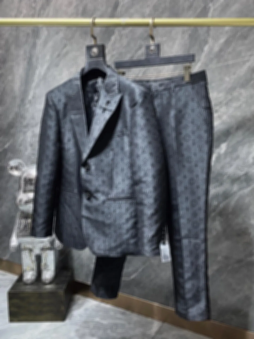 2023 designer Abiti da uomo Blazer Abiti di lusso in stile occidentale Jacquard lettere stampa cappotti da uomo Cappotto di cooperazione slim fit casual abito in stile occidentale