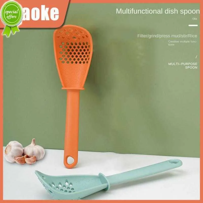 Nouvelle Presse Gingembre Ail Pâte Broyeur Ménage Cuillère De Cuisson En Silicone Utile Oeuf Blanc Séparateur Accessoires De Cuisine Filtre De Vidange