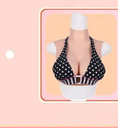 IVITA J Cup Half Body Big Boobs Silicone Breast Forms Fake Boobs