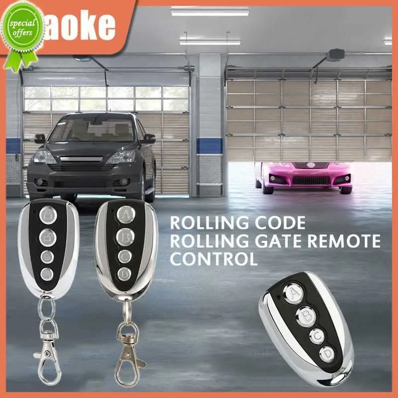 Ny 4 -kanaluniversal fjärrkontrollomkopplare Elektrisk kloning Gate Garage Door Auto Key 433MHz Cloning Gate