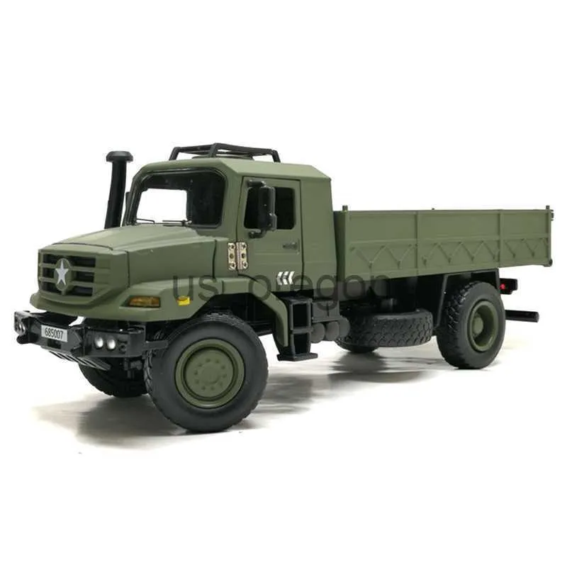 Objetos decorativos estatuetas 136 liga militar modelo de caminhão de transporte ornamentos offroad rc carro coleção crianças presente decoração de mesa em casa ornamento