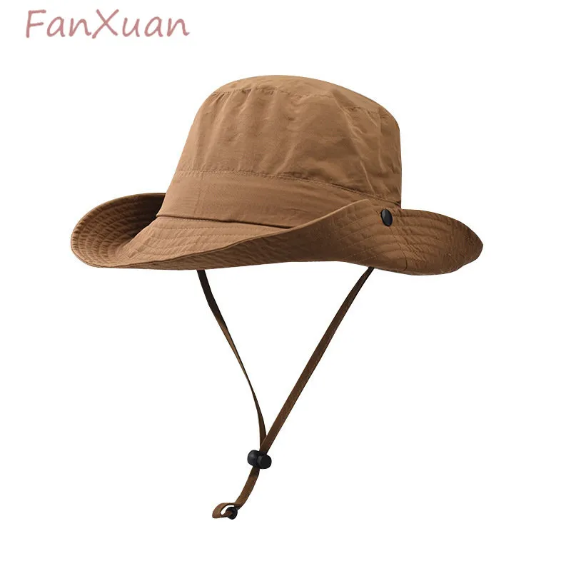 Summer Bucket Hat for Women Outdoor Fishing Hiking Camping Women Sun Hats Breathable Sun Cap Waterproof Large Wide Brim