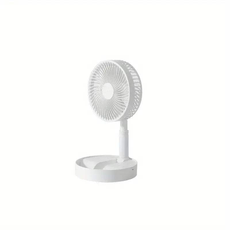 Draagbare oscillerende staande ventilator met afstandsbediening, 8 inch stille voetstukventilator, 7200mAh oplaadbare batterij USB-aangedreven vloerventilator-3