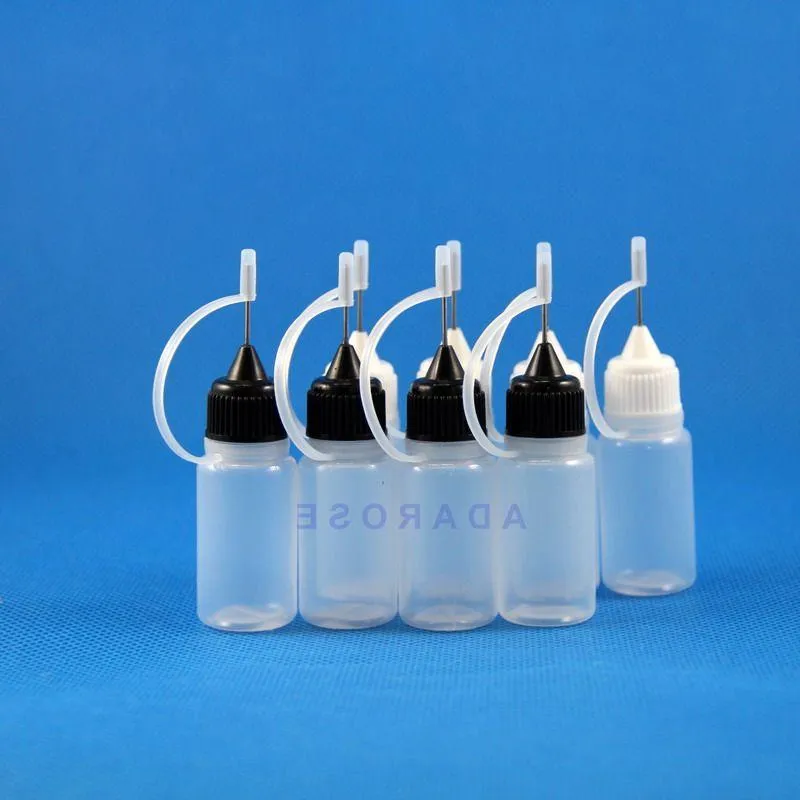 8 ML LDPE PE Metallic Needle Tip Cap Dropper Bottle For E Cig