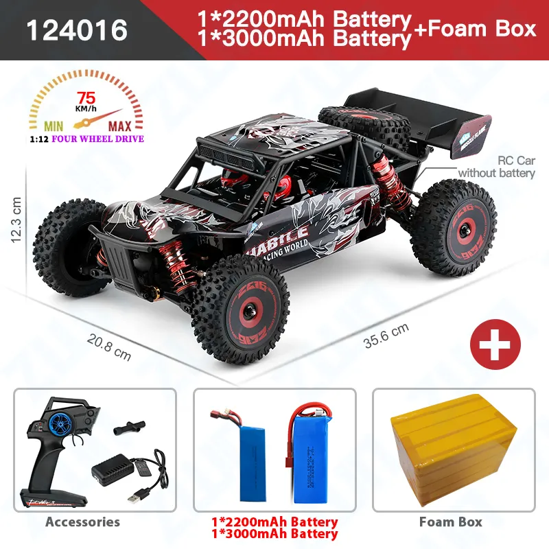 Compre Carro de controle remoto, 1:16 Escala 2.4G Controle Remoto Drift Car  Carro de corrida 4WD de alta velocidade com extra