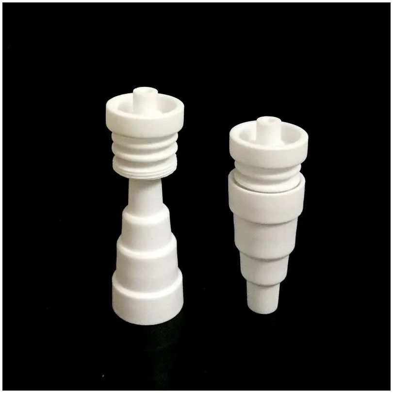 Rury palenia paznokci ceramiczne 10 mm 14 mm 18 mm 6 w 1 chińska ceramika nais banger dla waporyzatora va e naill palacz dostawa dhagq