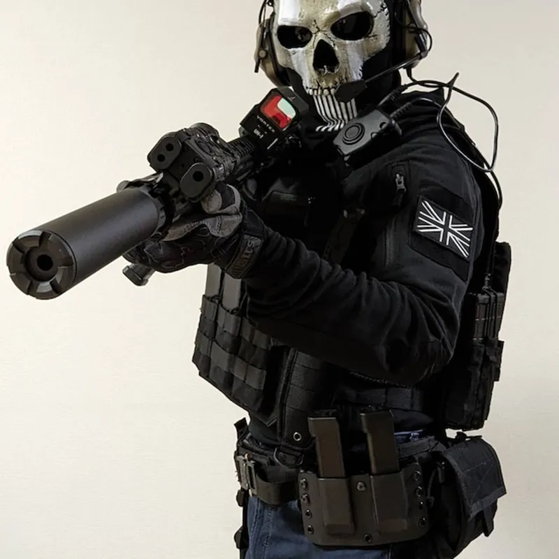 Ghost Mask V2 - Operador Mw2 Airsoft Cod Cosplay Airsoft Tactical