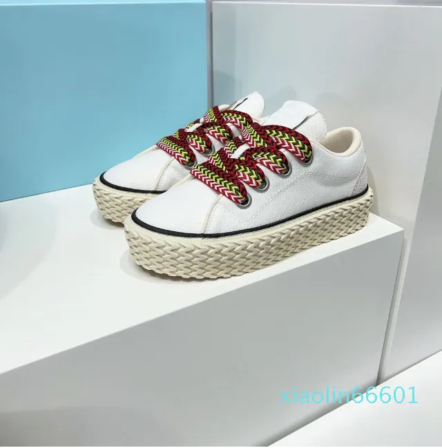 2023-Designer Scarpe casual Donna Pelle di vitello Gomma College Speech Casual Tranier Taglia 35-40