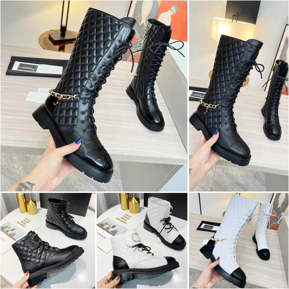 Leather combat boots women's shoes new arrivals