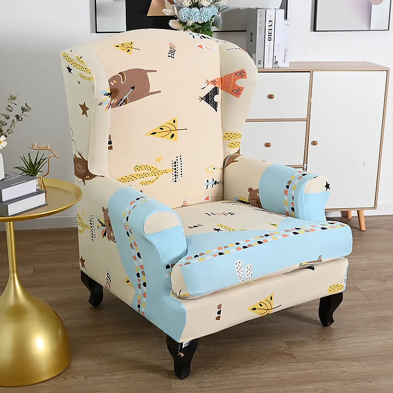 Flower Printed Wingback Ektorp Armchair Cover Elastic Slipcover For Armchair Single Seat Sofa Furniture Protector For Living Room 230627 From Huo10 16.21 DHgate.Com