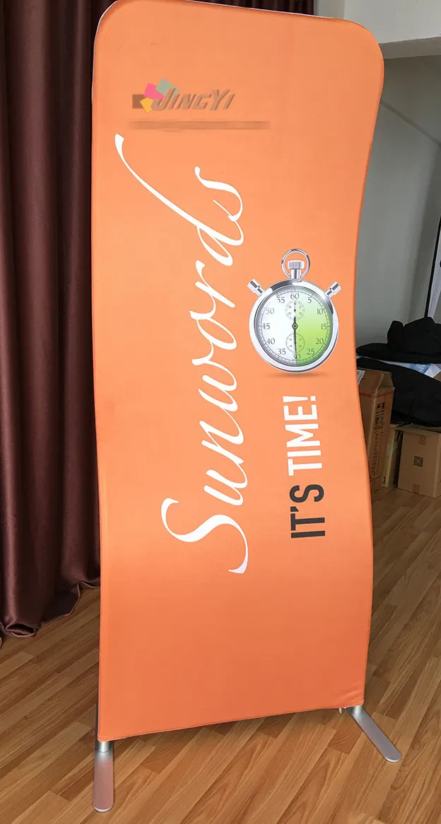 S-Shape Ez Tube Aluminium Alloy Display Banner står för TRADSHOW