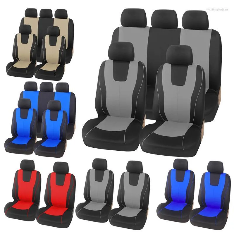 Fundas de asiento de coche 4PCS y 9PCS Funda universal adecuada para la mayoría de los asientos de protección de decoración