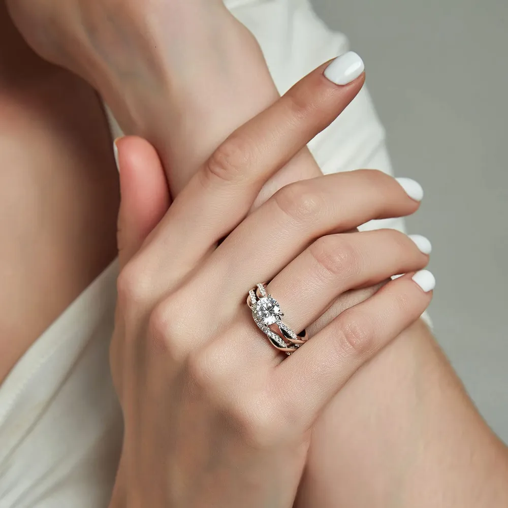 DHgate.com:925 Sterling Silver Solitaire Engagement Ring