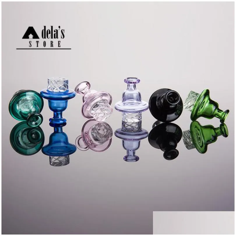 Smoking Pipes Cyclone Riptide Turbine Directional Carb Cap Od 32Mm Scientific For Quartz Banger Beracky Glass Spinning Drop Delivery Dhnm0