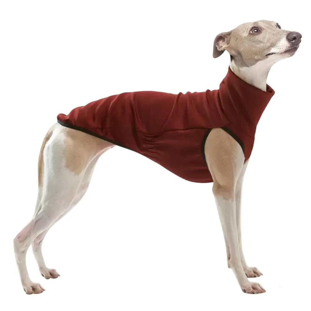 Pulls à col roulé pour chien de petite, moyenne et grande taille, pull en polaire douce pour chien, automne et hiver, manteau sans manches, vêtements pour lévriers