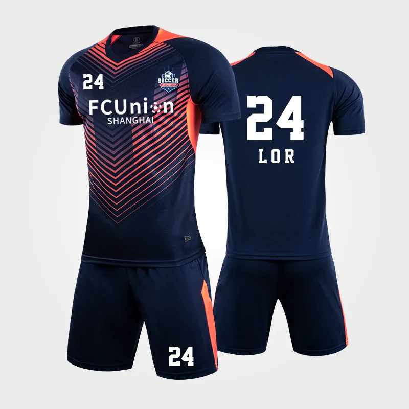 Nouveau uniforme de football respirant à séchage rapide pour adultes et enfants