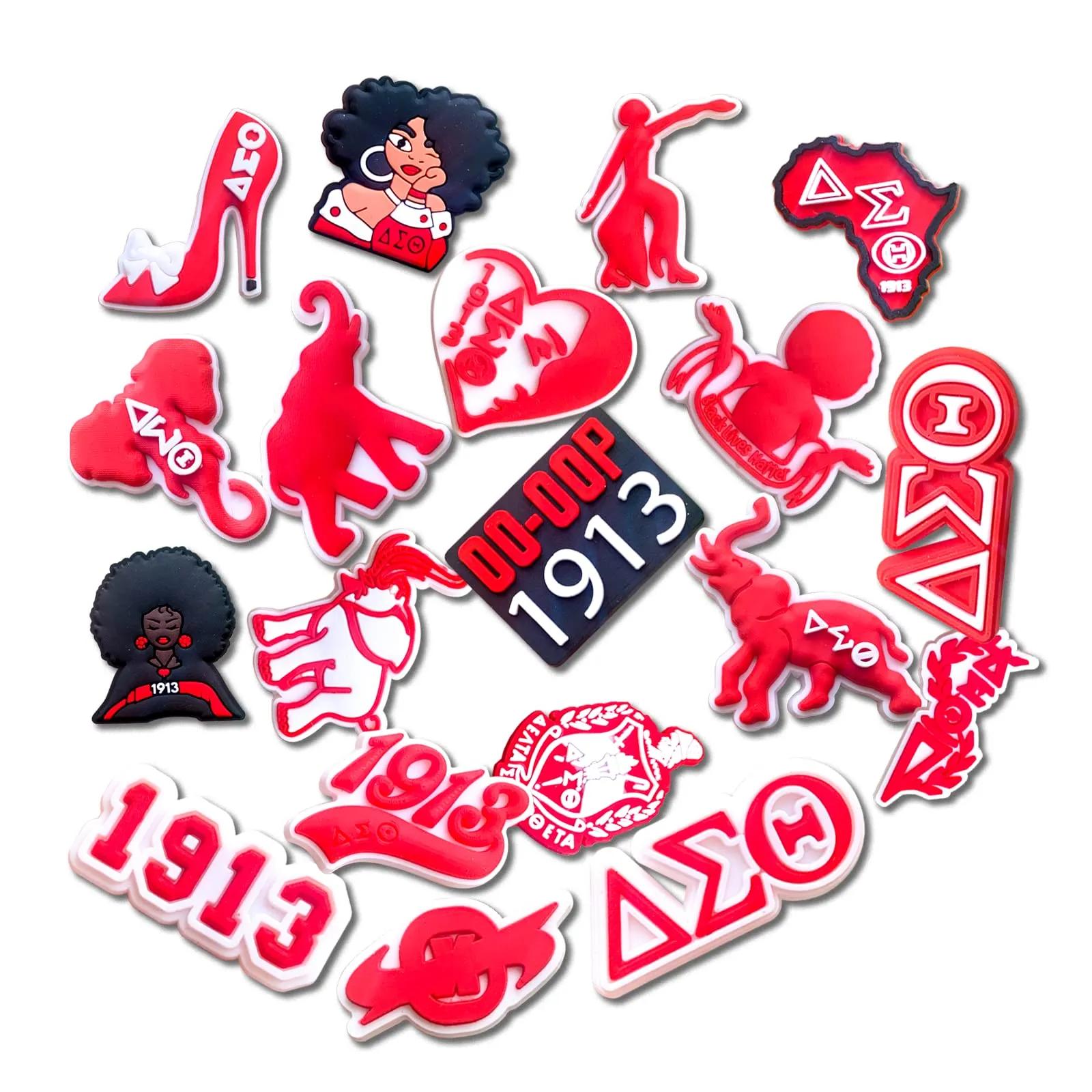 Charms Buty do zatykania aka Zeta Phi Beta But Decoration Delta Sigma theta Bractwa