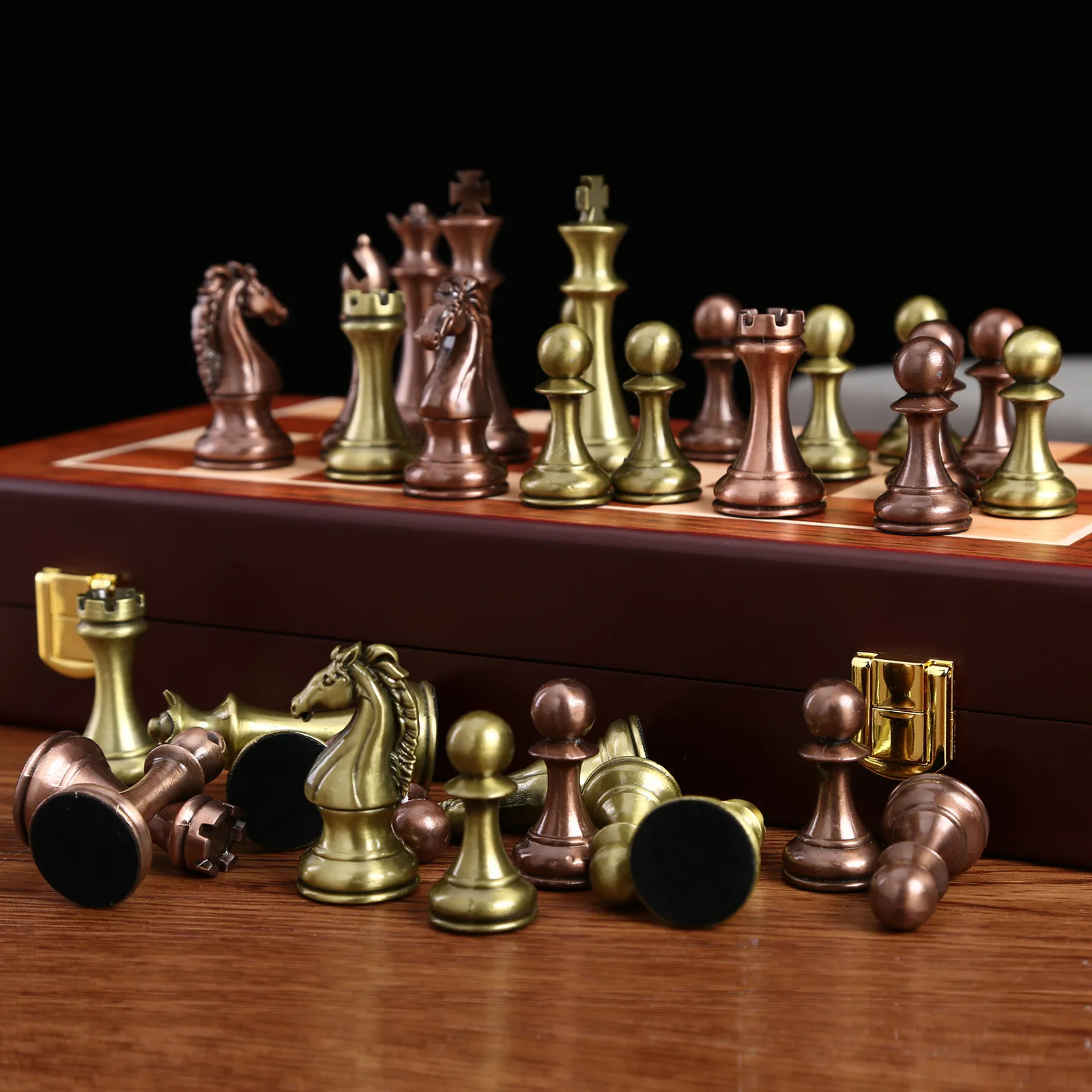 Tablero De Ajedrez 3 En 1 Magnético De Madera Plegable – Juega Ajedrez, Damas Y Backgammon En Tablero De 34x34 Cm, Ideal Para Viajes Y Regalos Educativos