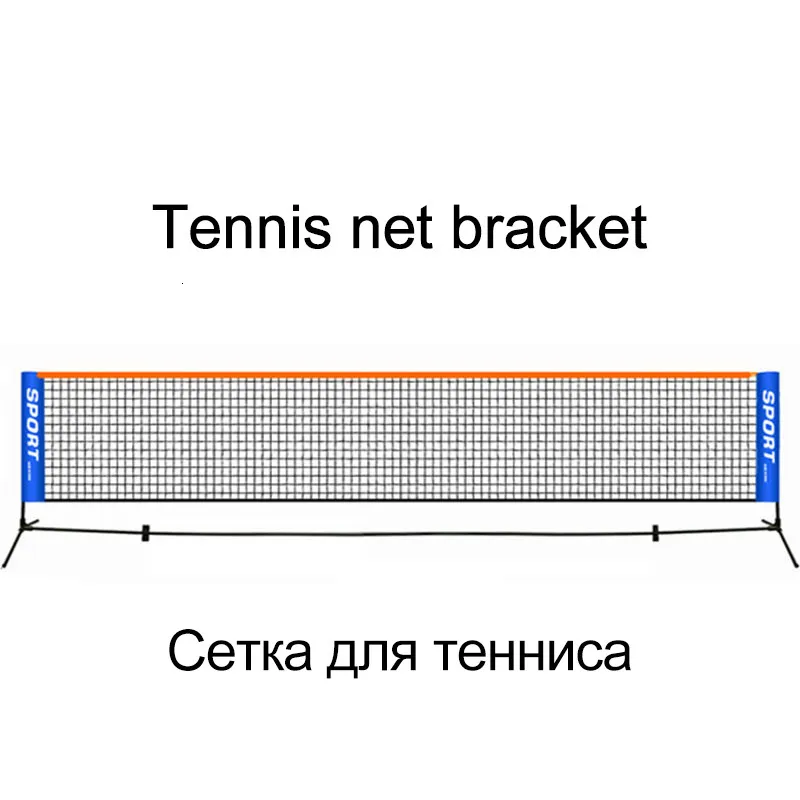 Badminton sätter fällbar tennisnätkonsol bärbar utomhus inomhussportstandardfästet med förvaringspåse 230626