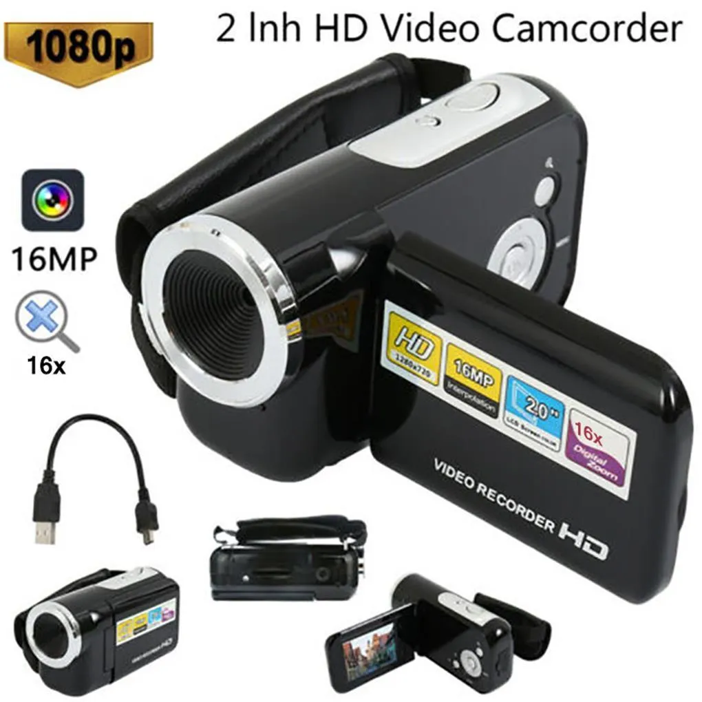 Autres produits d'appareil photo Caméscope vidéo Écran LCD Caméscopes numériques multifonctions haute définition Caméras DV Enfants Débutants Amateurs Cadeaux 230626