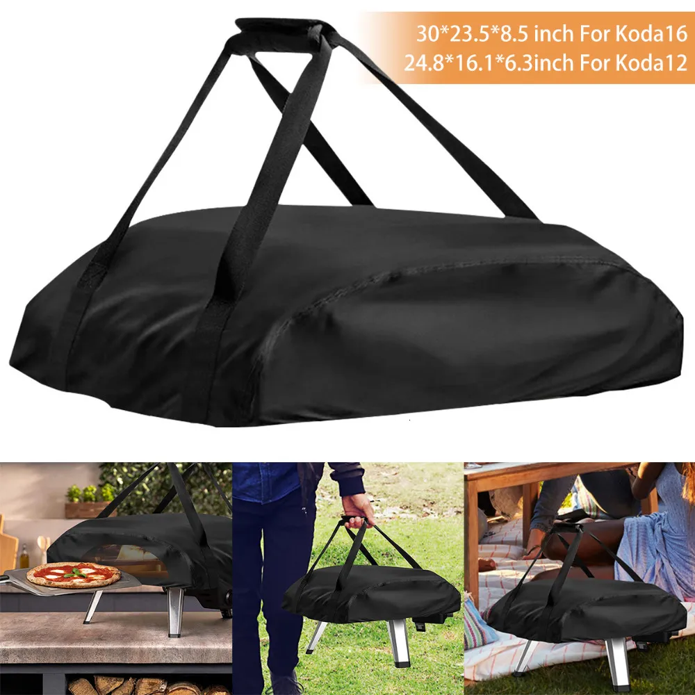 BBQ Tools Accessories Pizza Oven Cover för Ooni Koda 12 16 Portable 420d Oxford Fabric Watertätad dammtät täcken 230627