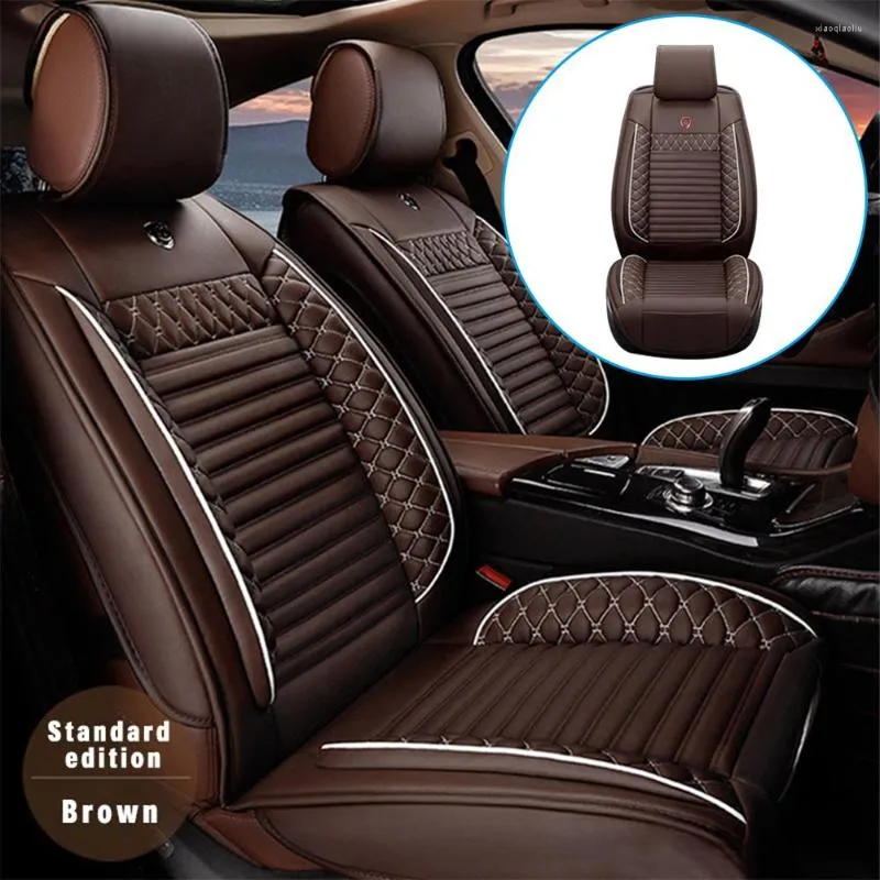 Car Seat Covers PU Leather Universal Cover FIt For M1 M3 E30 E90 E93 E92 F80 M4 F82 F83 M5 F10 M6 2pcs Front Interiors