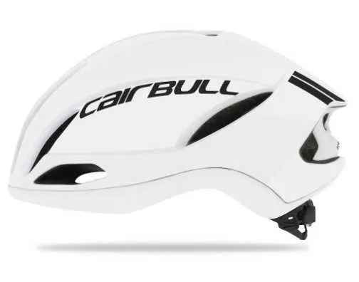 Cairbull TT Hjälm Goggle Aero Road Cykelhjälmar Racing Cykelcykel Cykel Sport Säkerhet Hjälm Cycling 54-60 cm ML Vit justerbar P0824