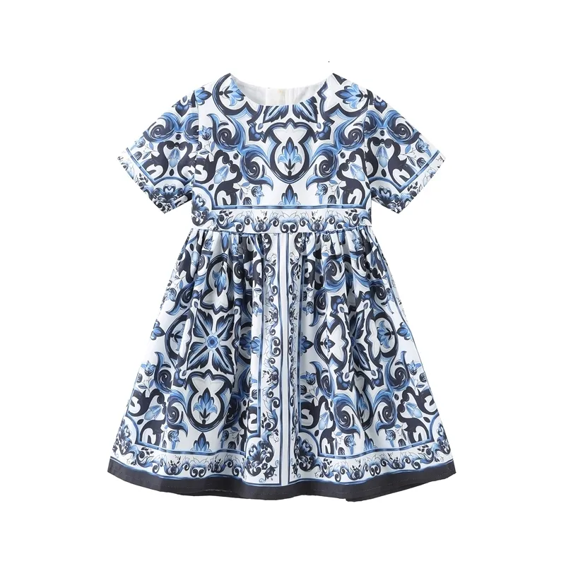 Flickans klänningar 2023 Design Kids For Girls Clothes Sleeveless Children Clothing Princess Dress Summer For Baby Girl 2 10y 230626
