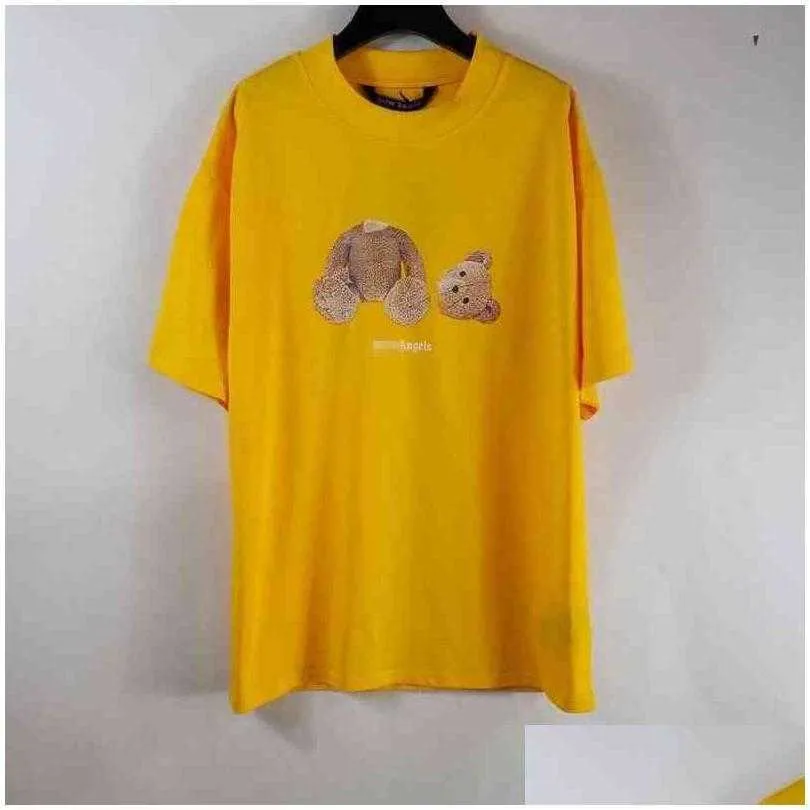 tshirt correct palmangel beheaded bear high collar street round neck