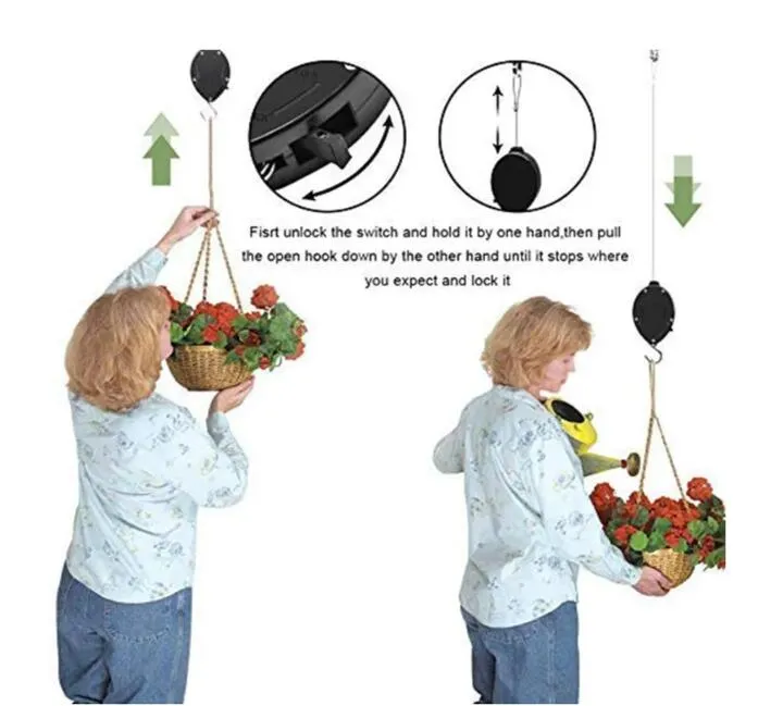 Heavy Duty Outdoor Plant Hangers Retractable Plant... From Jeffcarol, $4.24  | DHgate.Com